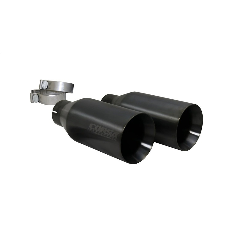 Banks Power 48657-B Monster Exhaust System; S/S-Black Tip-2001-03 Ford 7.3L-275HP; Manual Trans. W/C